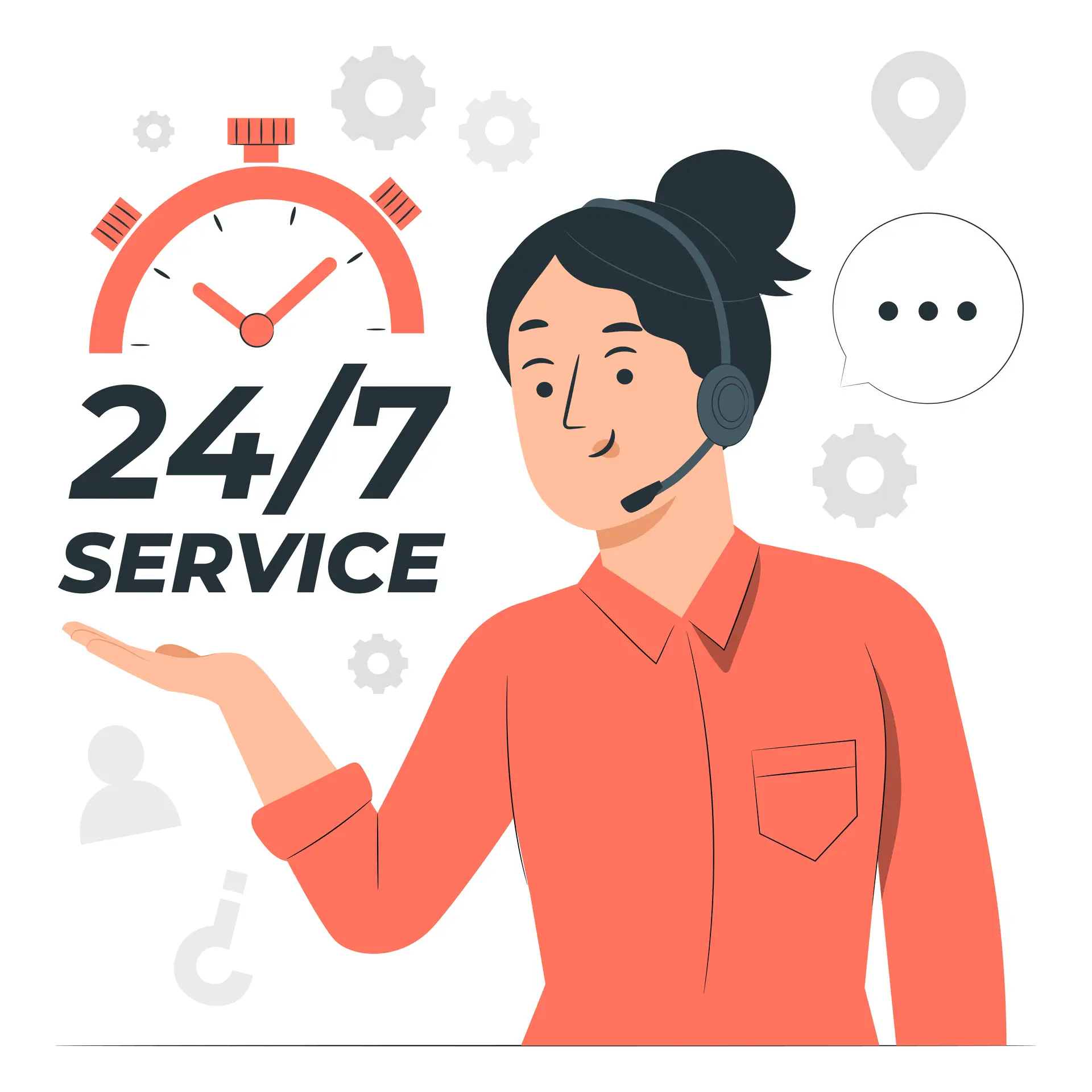 24/7 service